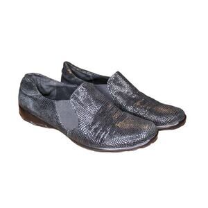 Vaneli Sport Shoes Slip On Black Shimmer Comfort Casual Sneaker 8M